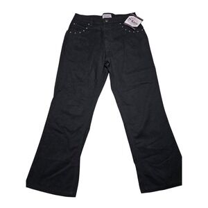 Y2K‎ Black Studded Bootcut Jeans Juniors 13/14